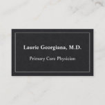 [ Thumbnail: Minimalist Primary Care Physician Business Card ]