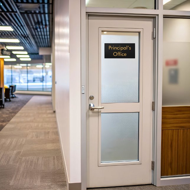 Minimalist Principal’s Office Black Classic Door Sign (Creator Uploaded)