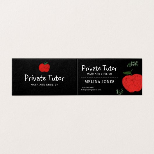 Minimalist Private Tutor and Educators Teacher (Outside Unfolded)