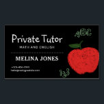Minimalist Private Tutor and Educators Teacher Business Card Magnet<br><div class="desc">Substitute Teacher business card,  private Tutor Business Card ,  Minimalist business card,  Educators Business Card,  teacher business card,  Teacher Information Card,  Math Teacher Business Card,  English Teacher Business Card</div>