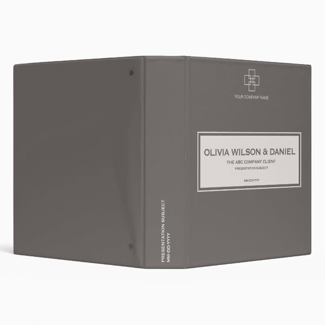 Minimalist Professional 3 Ring Binder (Background)