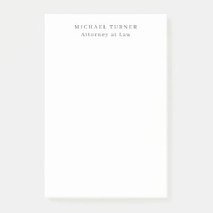 Minimalist Professional Attorney at Law Post-it Notes