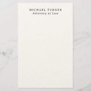 Minimalist Professional Attorney at Law Stationery