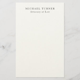 Minimalist Professional Attorney at Law Stationery