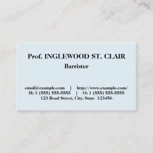 Minimalist Professional Attorney Business Card