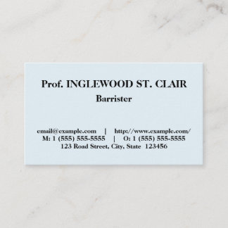 Minimalist Professional Attorney Business Card