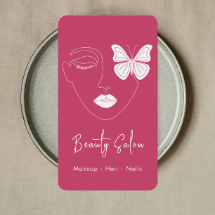 Minimalist Professional Beauty Salon Business Card