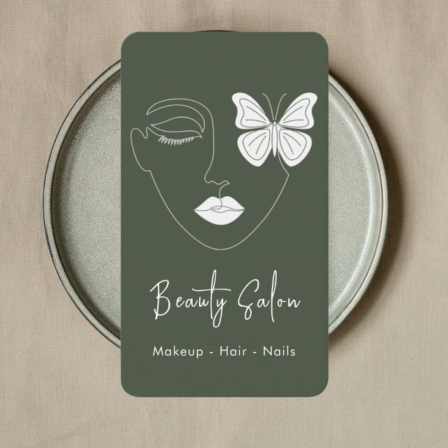 Minimalist Professional Beauty Salon Business Card (Creator Uploaded)