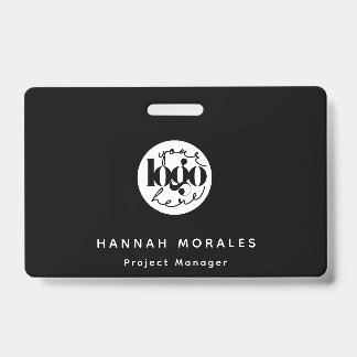 Minimalist Professional Black Business Custom Logo Badge
