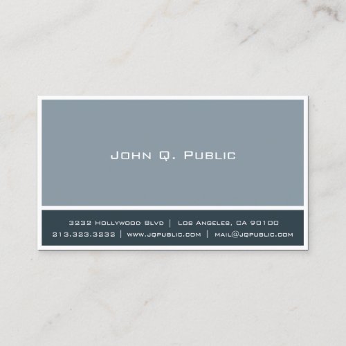 2 Color with White Frame Business Card