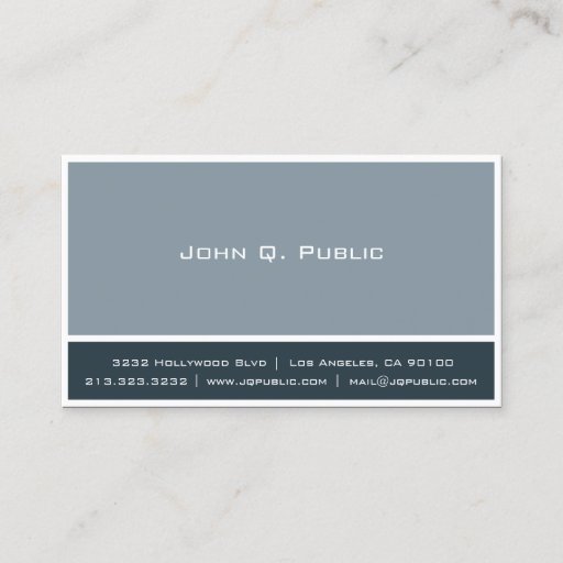 Customizable 2 Color with White Frame Business Card