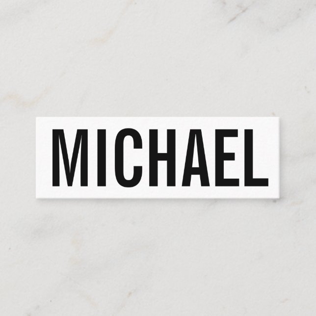 Minimalist professional bold modern business card (Front)