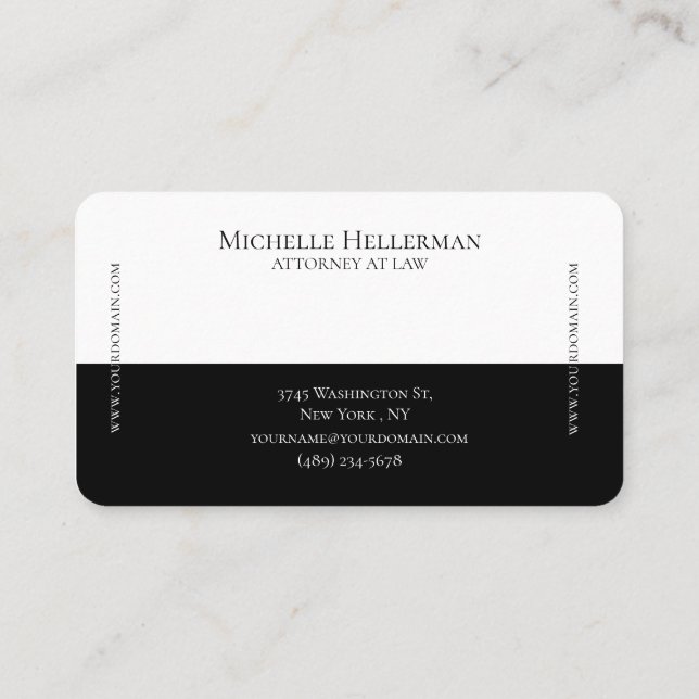 Minimalist Professional Business Card (Back)