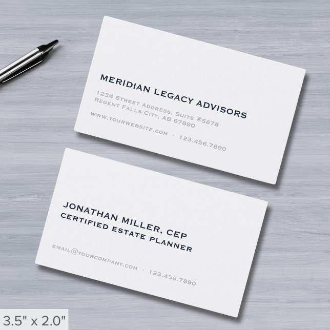 Minimalist Professional Business Card (Creator Uploaded)