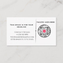Minimalist Professional Business Card with QR Cod