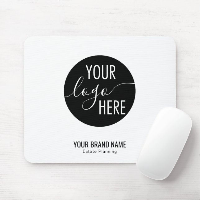 Minimalist Professional Business Company Logo  Mouse Pad (With Mouse)
