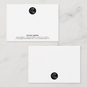 Minimalist Professional Business Company Own Logo Note Card