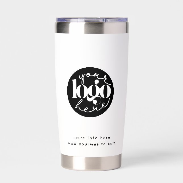 Minimalist Professional Business Custom Logo Insulated Tumbler (Front)