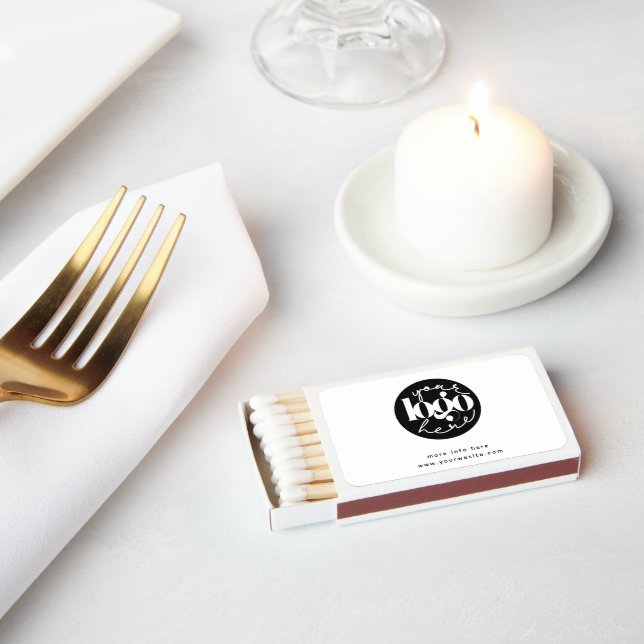 Minimalist Professional Business Custom Logo Matchboxes (Insitu)