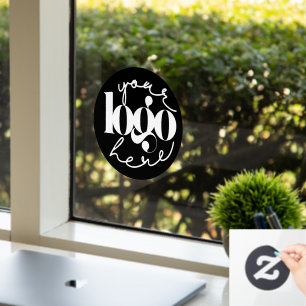 Minimalist Professional Business Custom Logo  Window Cling