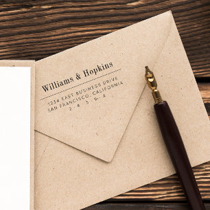 Minimalist Professional Business Return Address Self-inking Stamp