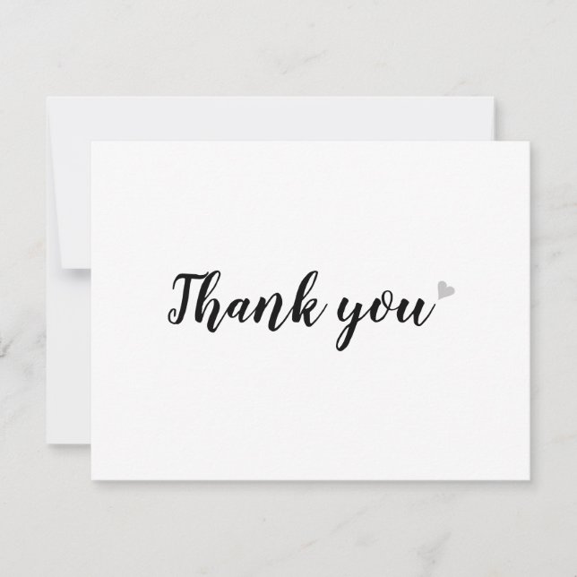 Minimalist Professional Business Thank You card (Front)