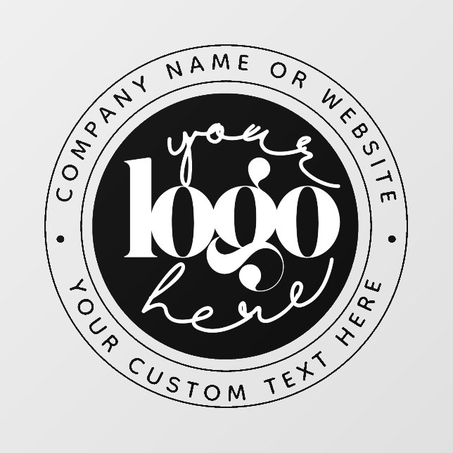 Minimalist Professional Business Your Logo Here Wall Decal (Front)