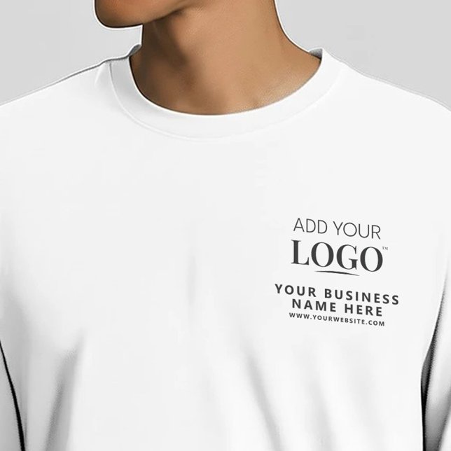 Minimalist Professional Company Logo Work Uniform T-Shirt (Creator Uploaded)