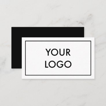Minimalist Professional Corporate Black And White Business Card
