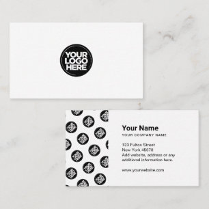 Minimalist Professional Corporate Black And White Business Card