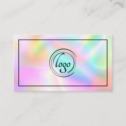 Minimalist Professional Corporate Holographic Business Card