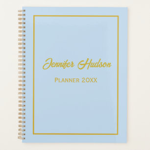 Minimalist Professional Cute Powder Blue Weekly Planner