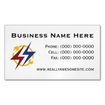 Minimalist Professional Electrician Magnet