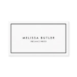 Minimalist Professional Elegant Black and White Business Card Minimalist Professional Elegant Black and White Business Card