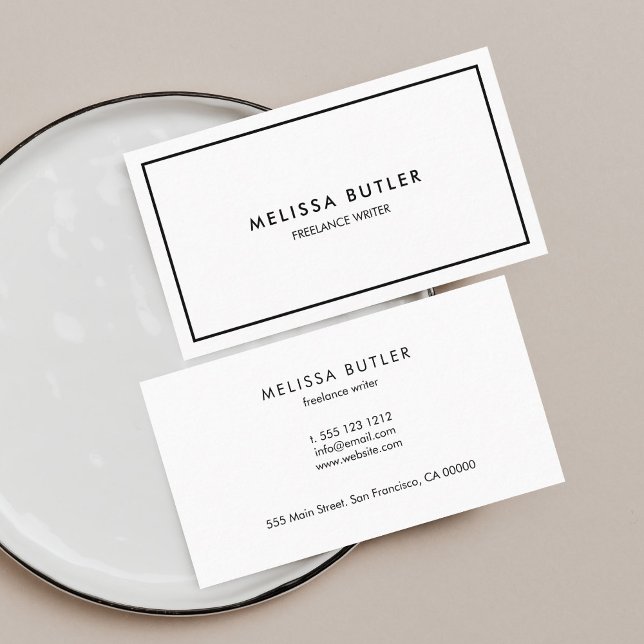 Minimalist Professional Elegant Business Card (Creator Uploaded)