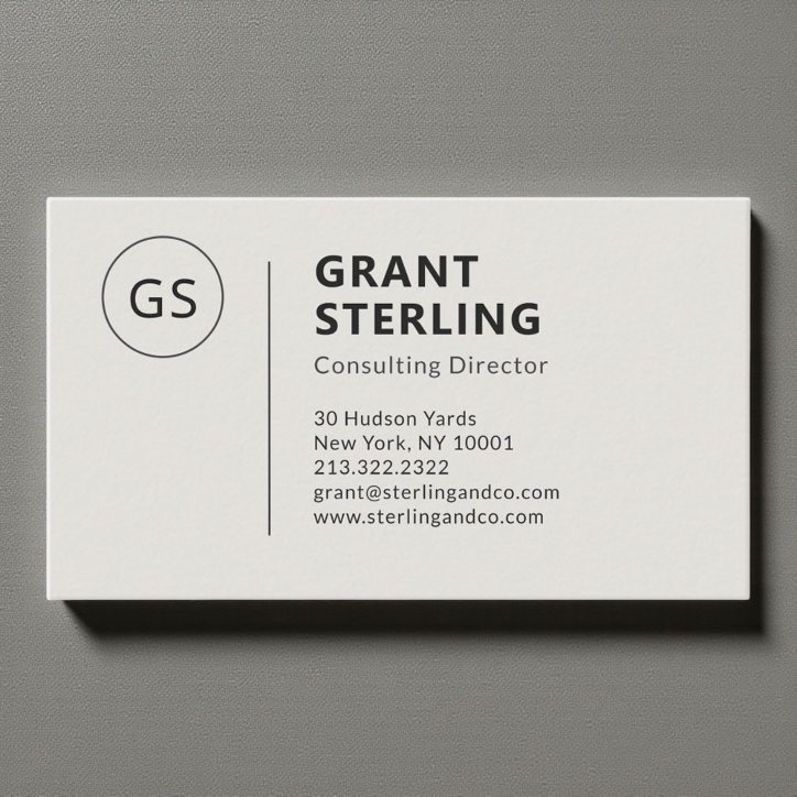Minimalist Professional Executive Modern Business Card