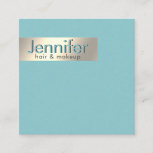 Minimalist professional gold foil simple square business card