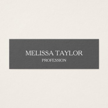 Minimalist professional grey business card Minimalist professional grey business card