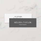 Minimalist professional grey business card (Front/Back)