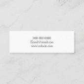 Minimalist professional grey business card (Back)