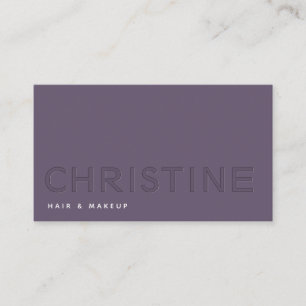 Minimalist professional letterpress Qr code Business Card