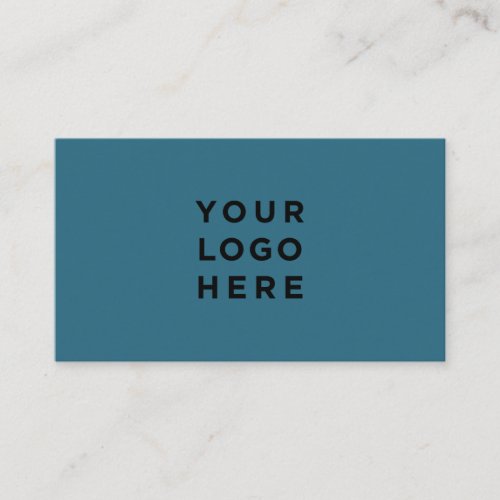 Minimalist Professional Logo Atlantic Blue Chic Business Card