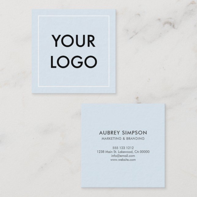 Minimalist Professional Logo Business Card (Front/Back)
