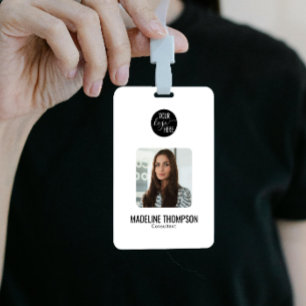 Minimalist Professional Logo Company ID Badge
