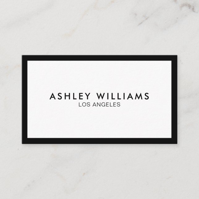 Minimalist Professional Luxury Boutique Business Card (Front)