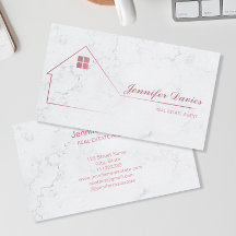 Minimalist Professional Marble Real Estate Agent