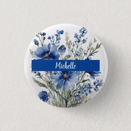 Minimalist Professional Modern Bunch of Flowers Button
