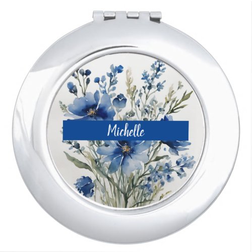 Minimalist Professional Modern Bunch of Flowers Compact Mirror