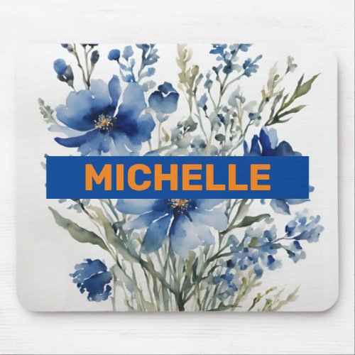 Minimalist Professional Modern Bunch of Flowers Mouse Pad