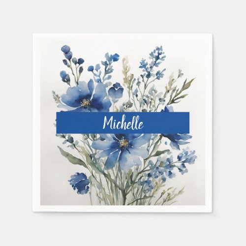 Minimalist Professional Modern Bunch of Flowers Napkins